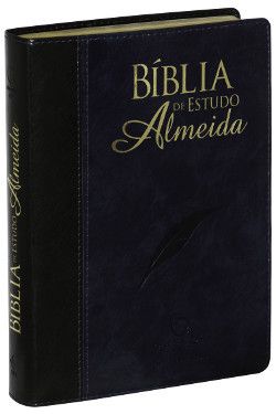 Bíblia de Estudo Almeida - Nova Edição Capa em couro sinté